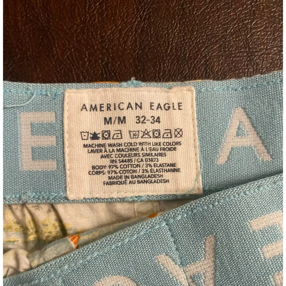 American Eagle Tropical Island Print Knit Boxers Men’s M 32-34 Lounge Shorts